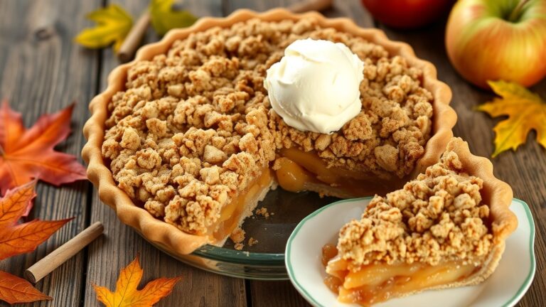 Apple Cinnamon Crumble Pie Recipe