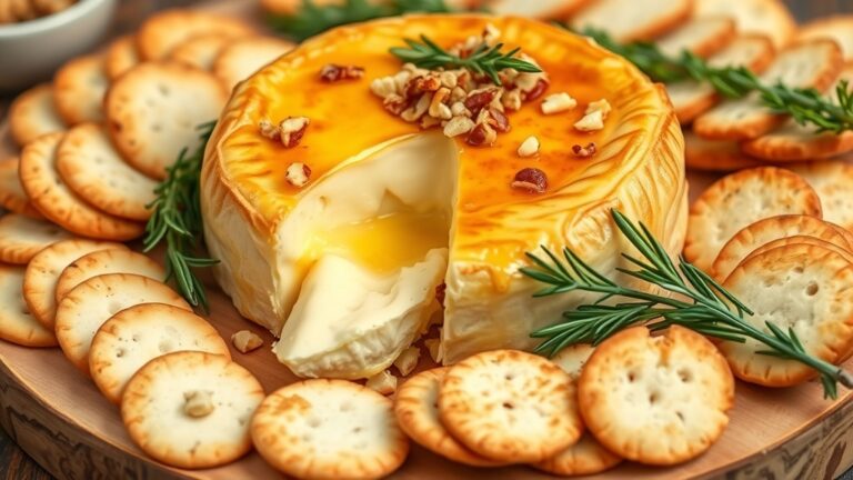 Easy Baked Brie with Honey and Nut Topping Recipe