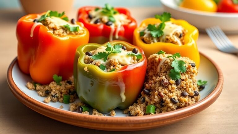 Turkey and Quinoa Stuffed Bell Peppers Recipe