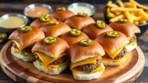 Sausage Cheeseburger Sliders Recipe