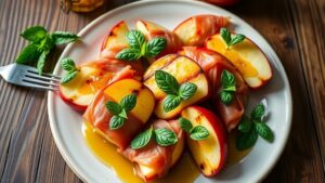 Grilled Apples with Prosciutto & Honey Recipe