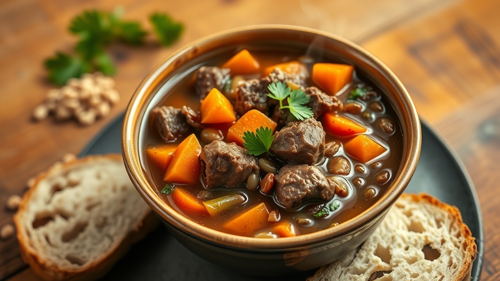 Savory Beef and Barley Stew Recipe