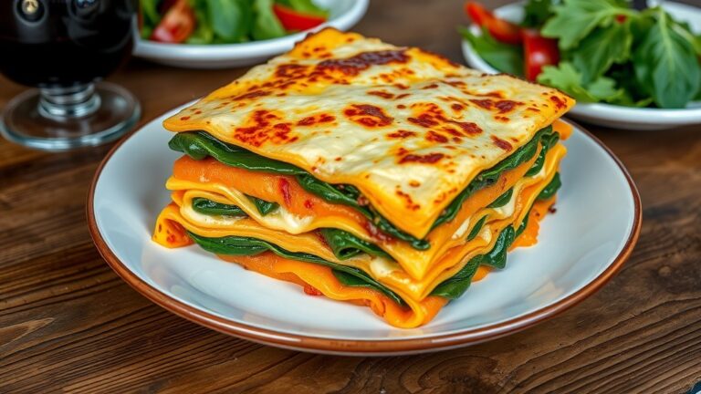 Butternut Squash & Spinach Lasagna Recipe