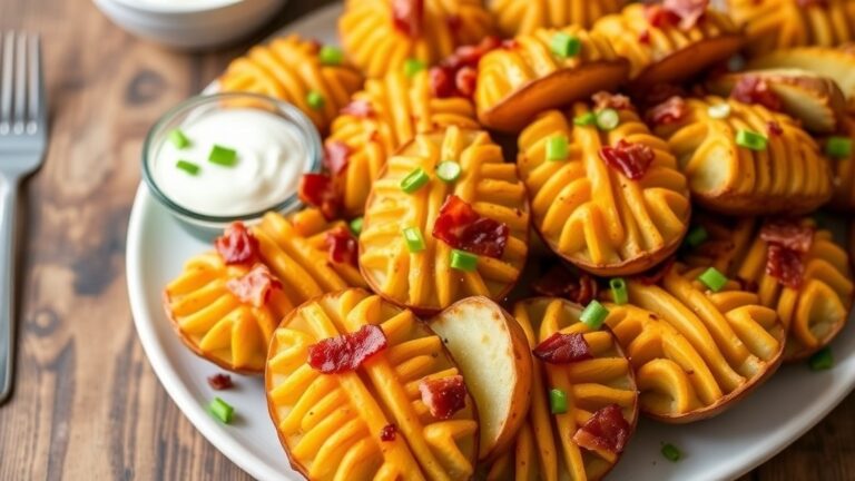Cheesy Hasselback Potato Bites Recipe for Parties