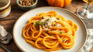Creamy Pumpkin Alfredo Pasta Recipe