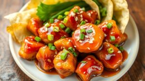 Honey Garlic Chicken Bites Recipe