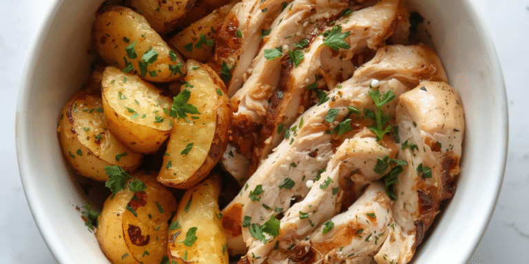 Skinny Chicken and Roasted Potato Bowl Recipe